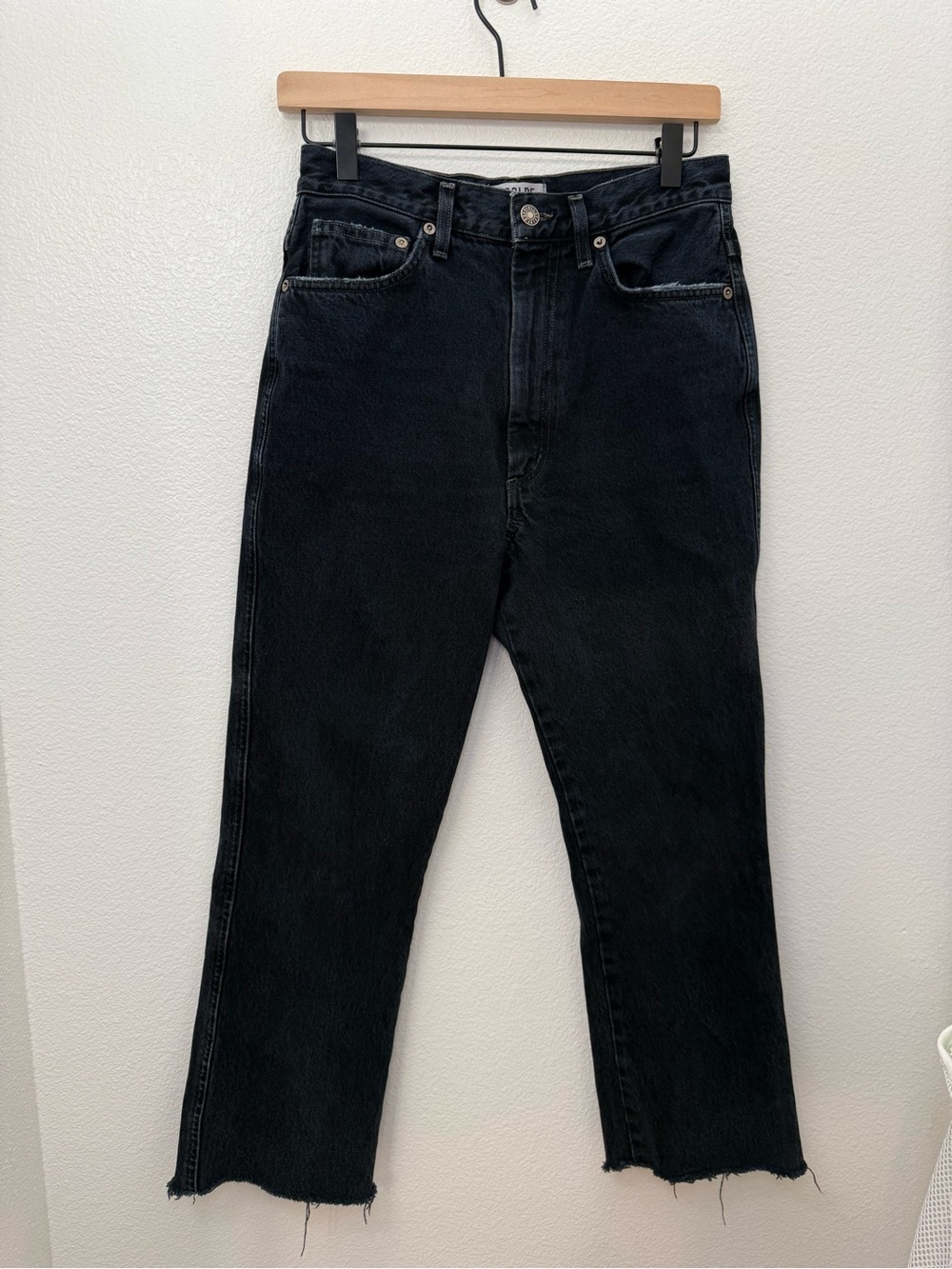 Agolde High-Rise Kick Flare Jeans Black Size 27